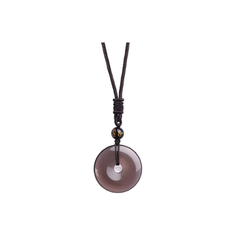 Asia Star Obsidian Necklaces Unisex-3
