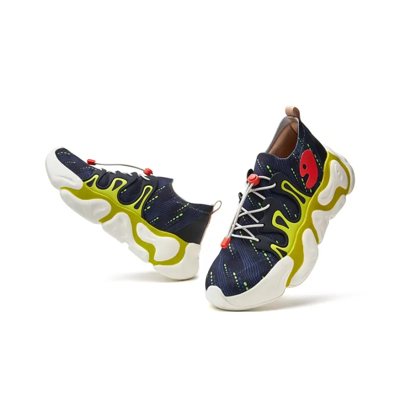 U.IN Painted Travel Shoes Low Top Chunky Sneakers Unisex-38