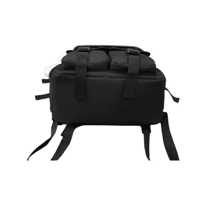 NOMK Nylon Backpack Handbag Unisex White/Black/Red/Blue-4