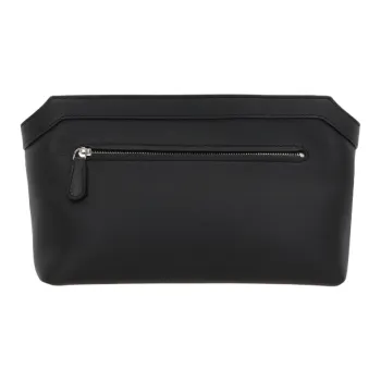 THE ROW Goatskin Makeup Bag Women's Black