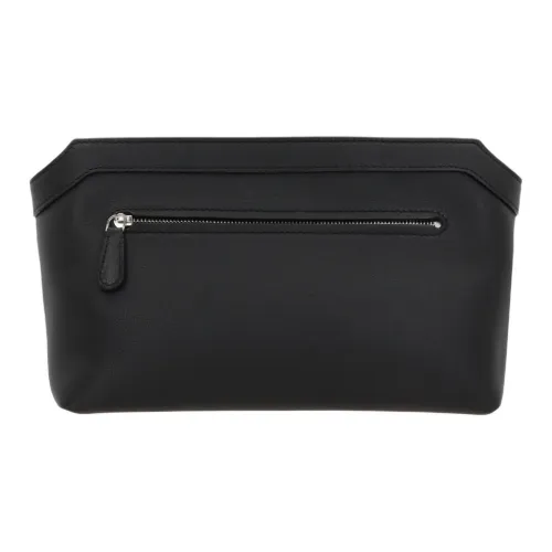 THE ROW Goatskin Makeup Bag Women's Black