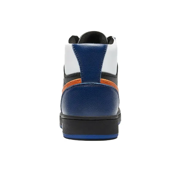 Airwalk Anti-Slip Wear-Resistant High-Top Skateboard Shoes Men's White Blue Orange-3