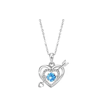 KEMLAIDA 999 Fine Silver Zircon Necklaces Women's