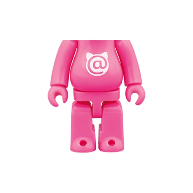 BE@RBRICK NY@BRICK Fluorescent Pink Hang Tag Box 100%-3