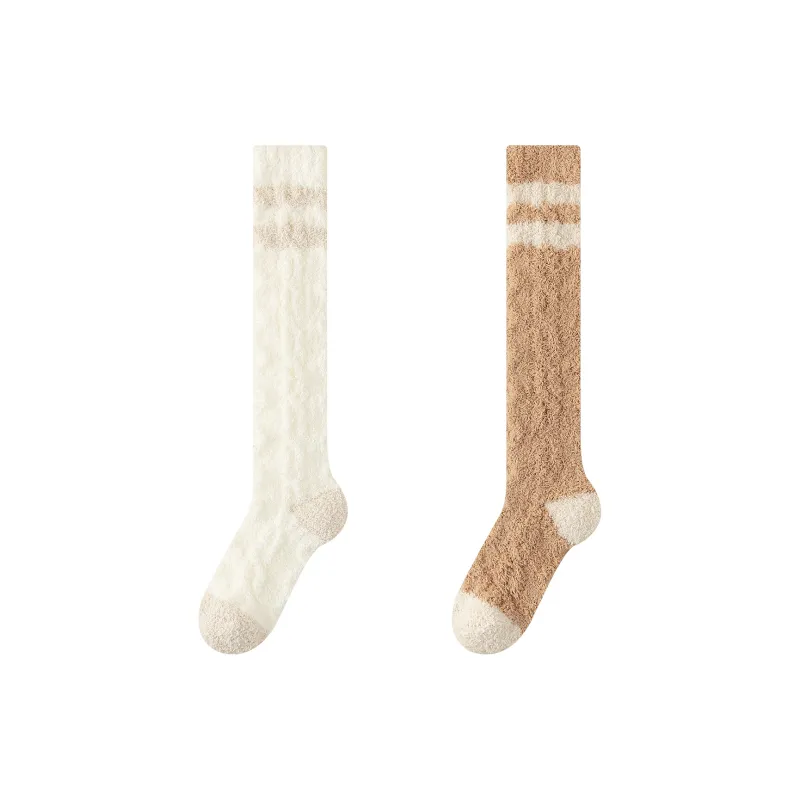 XXLLG Knee High Socks Women's 2 Pack-11