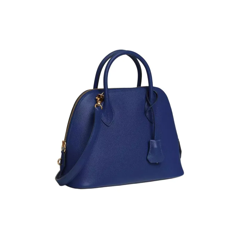 HERMES Bolide Epsom Calfskin Bowling Bag Crossbody One Shoulder Handbag Women's 73 Bleu Saphir Sapphire Blue-1
