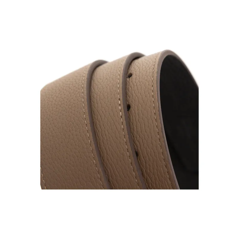 KARL LAGERFELD Top Grain Cow Leather Belt, Belt Unisex Light Coffee Width 3.7cm-3