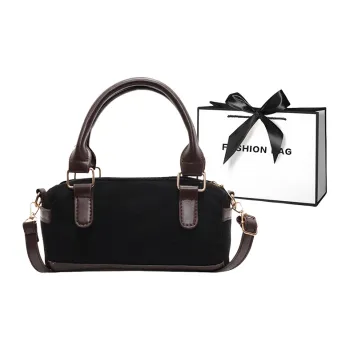 LETOO PU One Shoulder Crossbody Pillow Bag Boston Handbag Matte Bag Regular Women's Black/Brown/Khaki/Burgundy