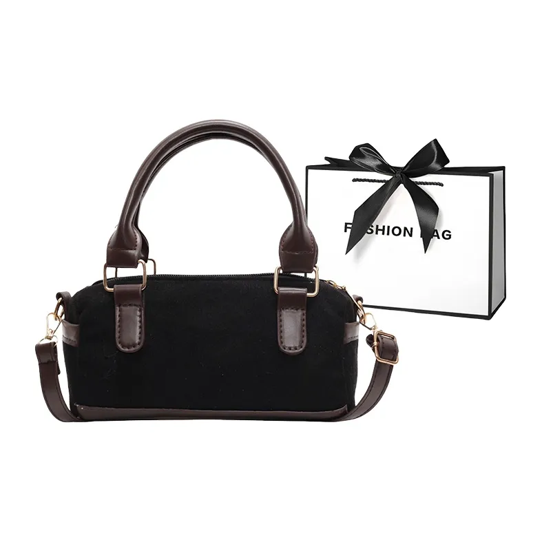 LETOO PU Pillow Bag, Boston Bag, Shoulder Bag, Crossbody Bag, Handbag Women's Black/Brown/Khaki/Burgundy-0