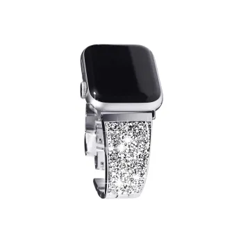 CHRROTA Compatible Apple Watch Series 10 Strap Fashion Full Diamond Metal Watch Band For IWatch 8 1 Generation Strap
