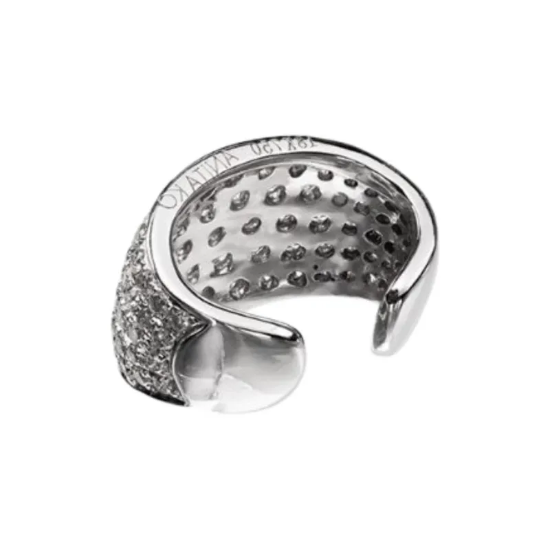 Anita Ko 18kt White Gold Galaxy Diamond Ear Cuff-0