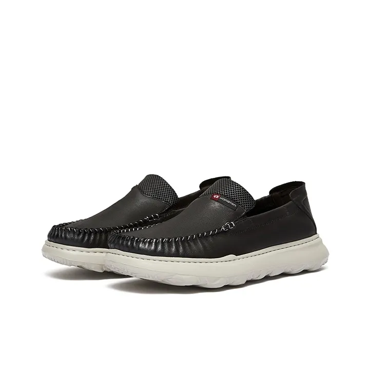 HANG TEN Men's Casual Shoes Men Low Top Black Gray/Khaki-1