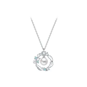 Royal Dragon Mirror Freshwater Pearl Necklaces Women's