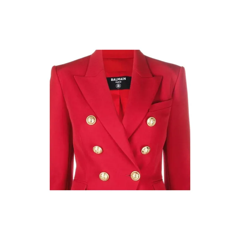 BALMAIN Double Breasted Tailored Blazer-4