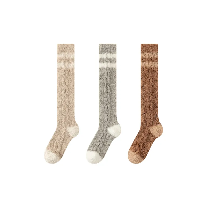 XXLLG Knee High Socks Women's 3 Pack-8