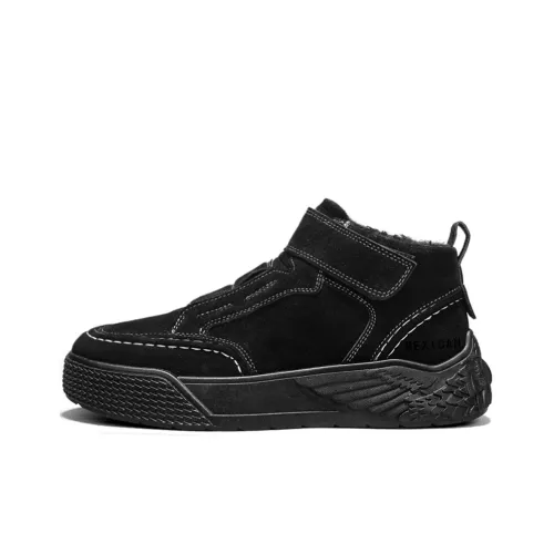 MEXICAN Full Coverage Warm Slip Resistant Water Resistant Wear Resistant Lightweight Mid Top Skateboard Shoes Men's