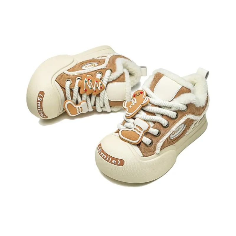 Bellum Han Warm Low Top Skateboard Shoes Unisex Ecru-4
