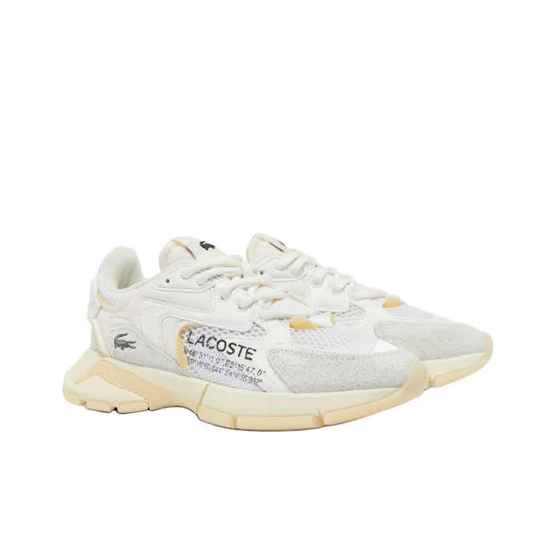 LACOSTE L003 Neo Low Top Casual Shoes Women's White Gray-2