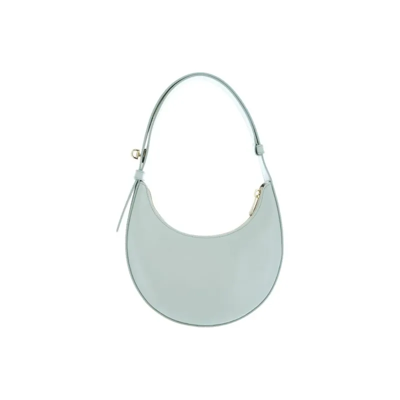 Furla Delizia Soft Calfskin One Shoulder Handbags Mini Women's Light Blue-3