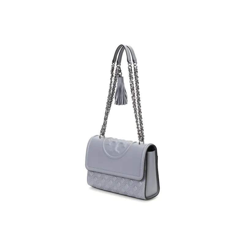 TORY BURCH Fleming Sheepskin Portable Crossbody Bag, Shoulder Bag Women's Blue-1