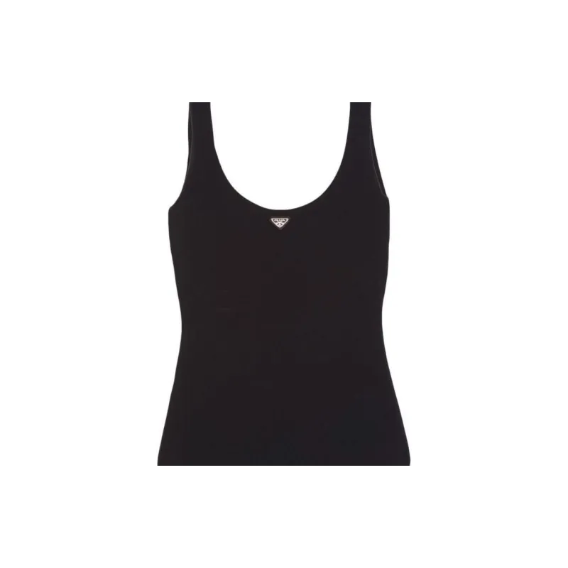 PRADA Triangle logo Bodysuit-3
