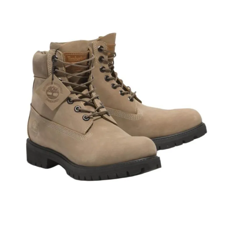 Timberland PREMIUM Anti Slip Wear Resistant Short Outdoor Boots Men's Beige Brown-4