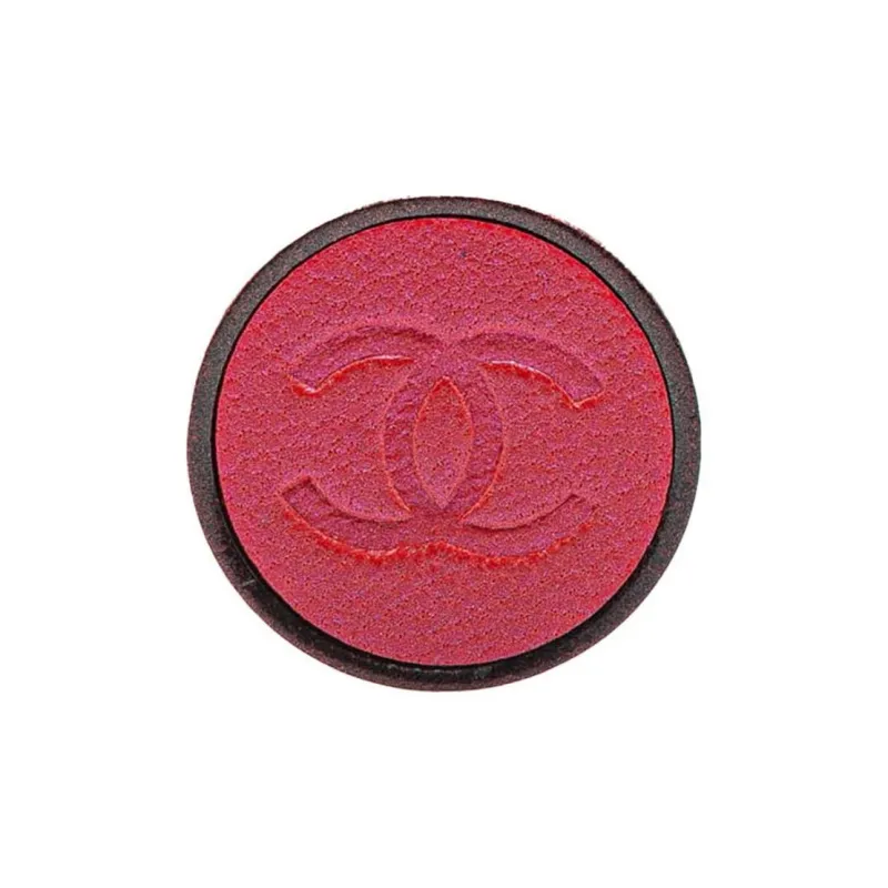 CHANEL 2000 Gold Plated And Leather Cc Clip On Costume Earrings-2