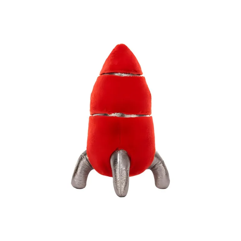 JELLYCAT Fun Universe Collection Jellycat Characters Space Rocket Red Dolls Plush Doll 25cm High-3