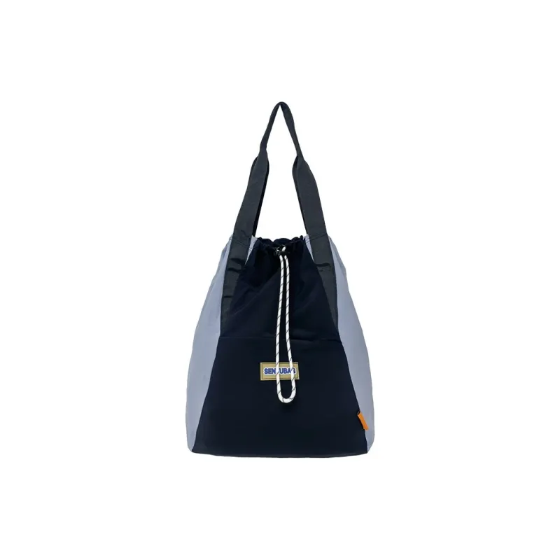 DCLOUD Nylon Fabric Double Shoulder Handbag, Shoulder Bag Unisex Ecru Khaki & Green & Black & Black Blue Multicolor-12