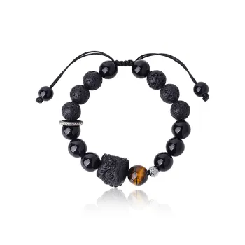 FOREVER MELODY Agate Bracelets Men's