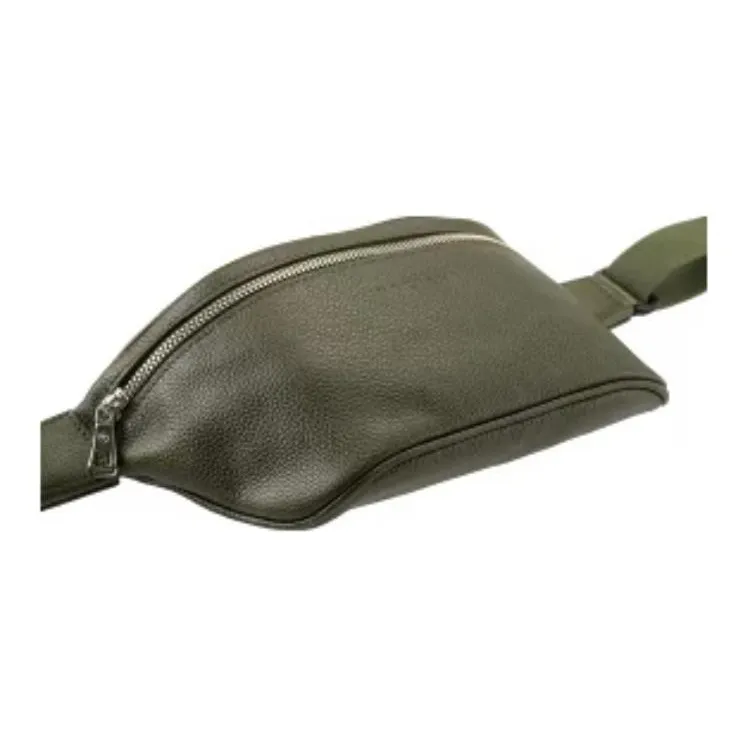 LONGCHAMP Le Foulonné Cow Leather Fanny Pack Medium Size Women's Khaki-4