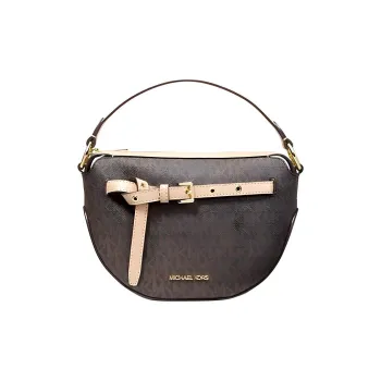 MICHAEL KORS Emilia Canvas Shoulder Bag Crossbody Bag Handbag Women's Brown Multicolor