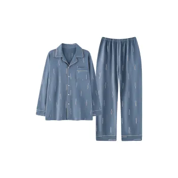 MADALLO Pajama Set Men's Steel Blue