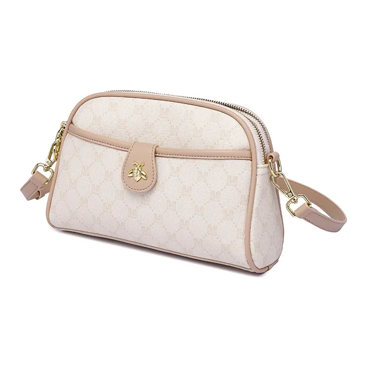 GELANDAI PVC Shoulder Bag Crossbody Bag Women's Ecru/Gray/Coffee-1