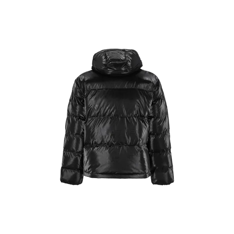 EMPORIO ARMANI Logo Printed Hooded Padded Jacket-1