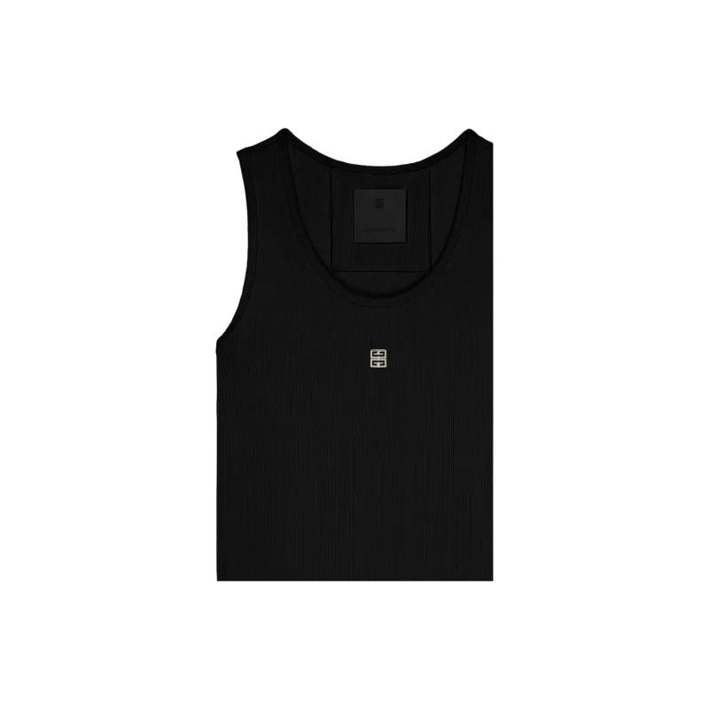 Givenchy 4G Plaque Ribbed Knit Tank Dress-4