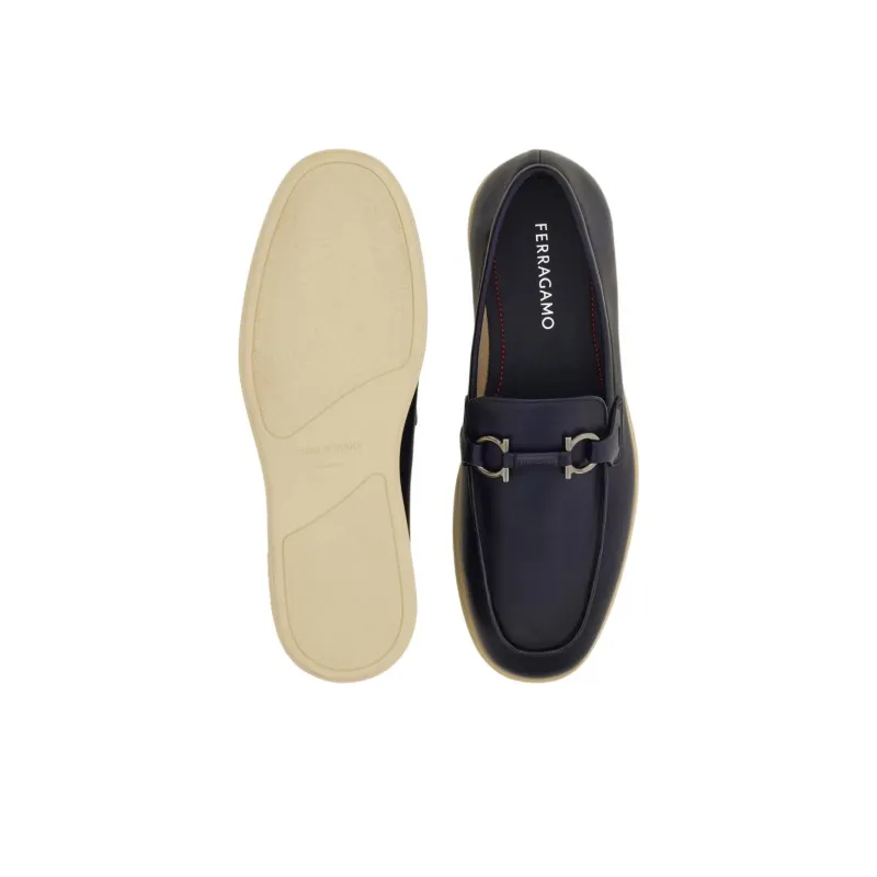 FERRAGAMO GANCINI Loafers Men's Midnight Blue-4