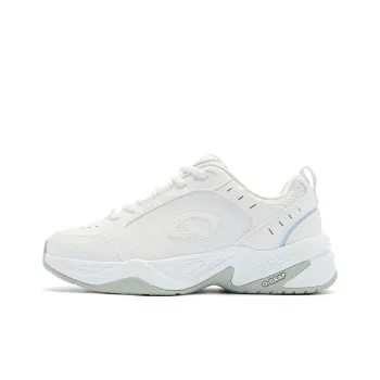 QIAODAN Samoy Badminton Shoes Women's Low Top Jordan White Purple