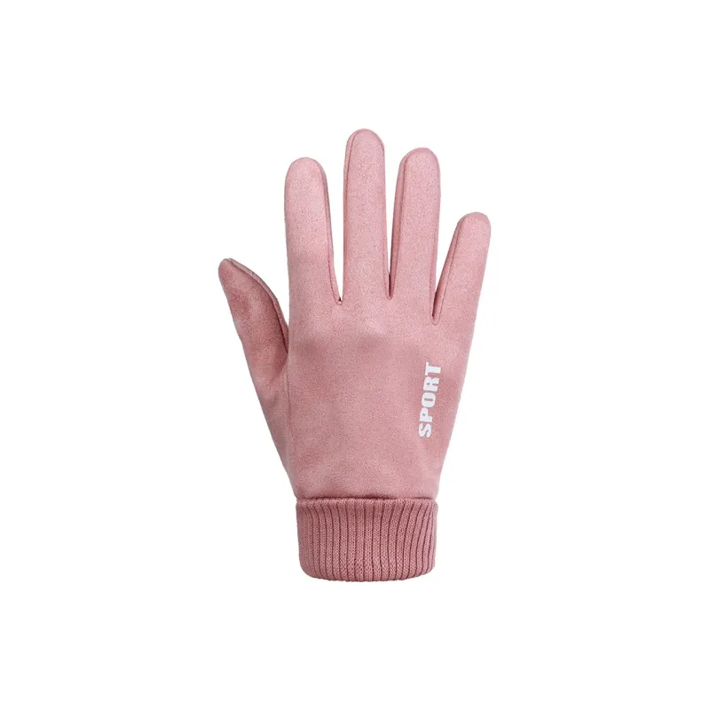 Yamaichi Maru Suede Knit Gloves Unisex-4