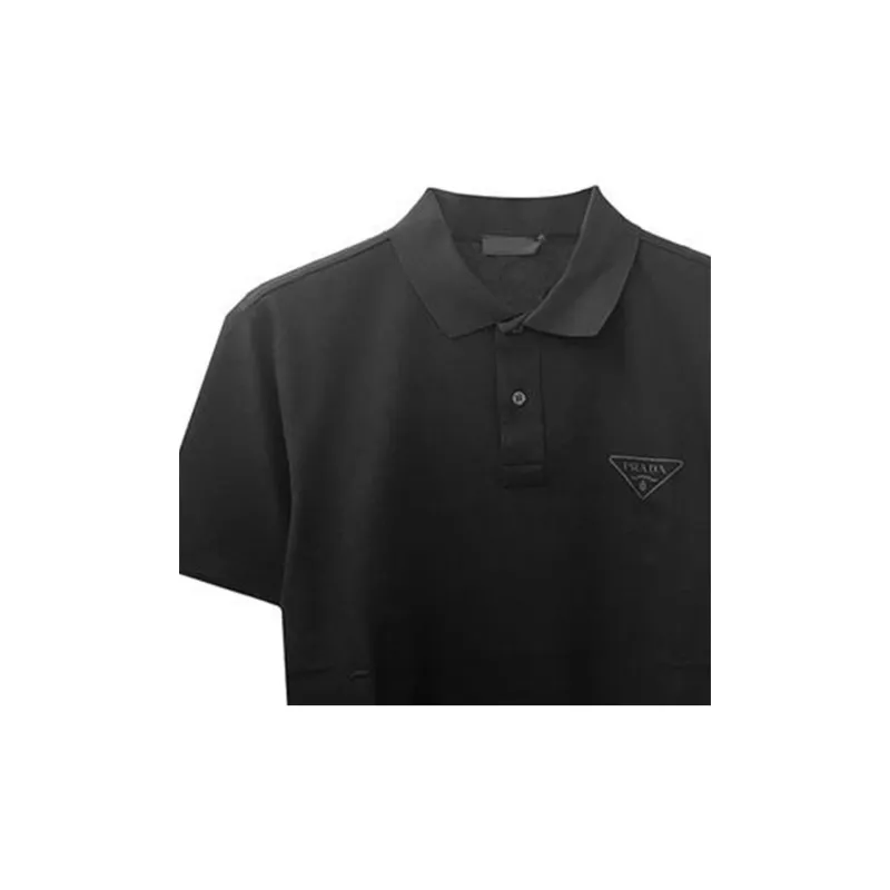 PRADA Polo Shirts Men Black-1
