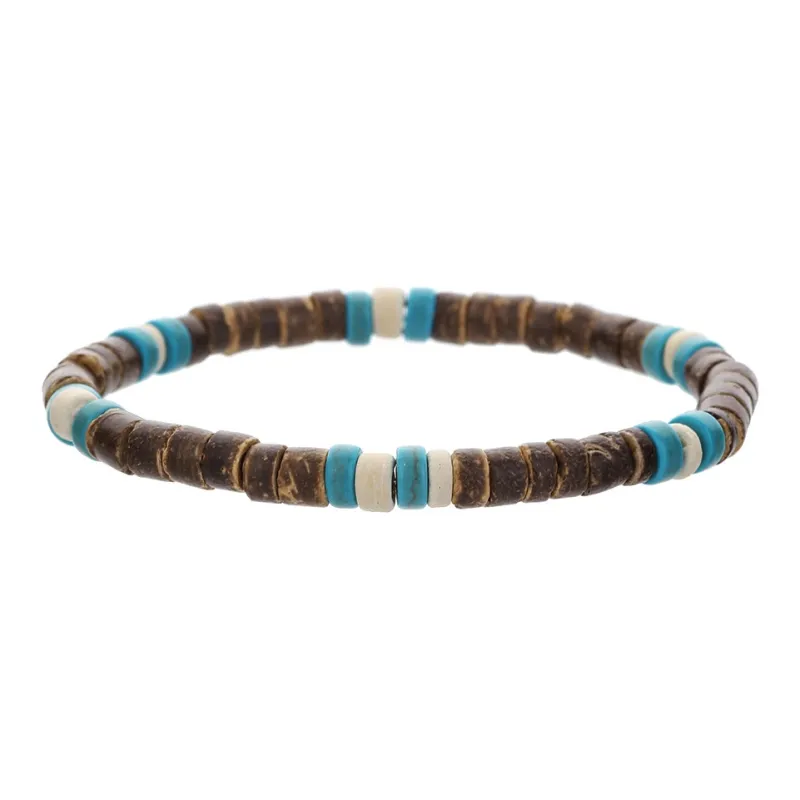 QIANFANGDAHUANGYE Coconut Shell Bracelets Unisex-0