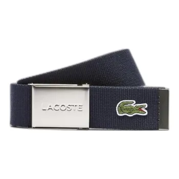 LACOSTE Fabric Steel Belt Men's Blue 4CM
