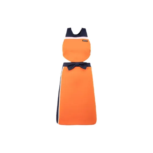 MIU MIU Sleeveless Dress Women's Orange