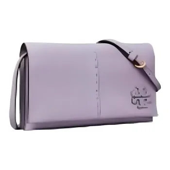 TORY BURCH McGraw Litchi Grain Leather Shoulder Bag Handbag Shoulder Bag Regular Women's Mint Purple