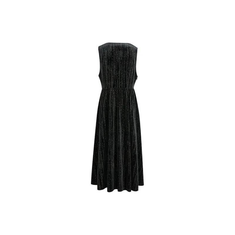 KUOSE Sleeveless Dress Women's Black-1