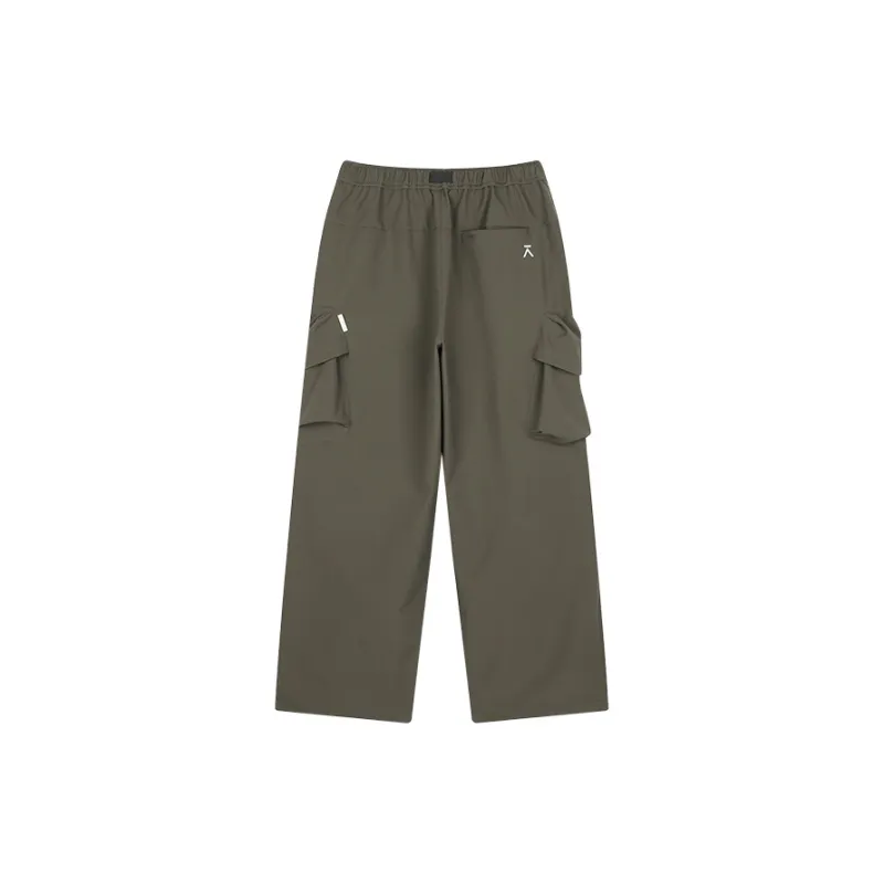 ACMEITEM Cargo Pants Unisex Dark Brown Green-1