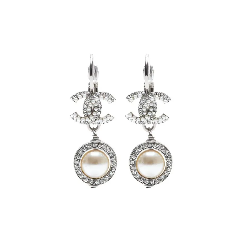 CHANEL 2018 Cc Drop Earrings-0