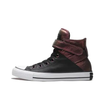 Converse CHUCK TAYLOR Anti Slip Wear Resistant High Top Skateboard Shoes Women's Red Black