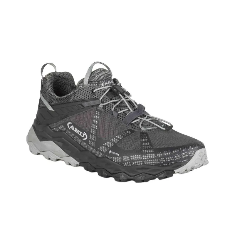 AKU Anti-Slip Wear-Resistant Low-Top Trekking Shoes Unisex Black Gray-2