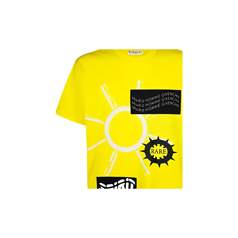 Givenchy T-Shirts Men Yellow-5